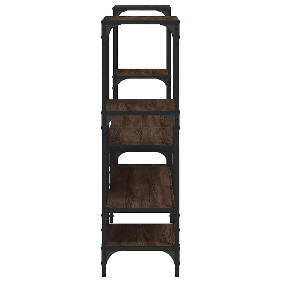 Meuble TV chêne marron 206,5x28,5x95 cm bois d'ingénierie - 6