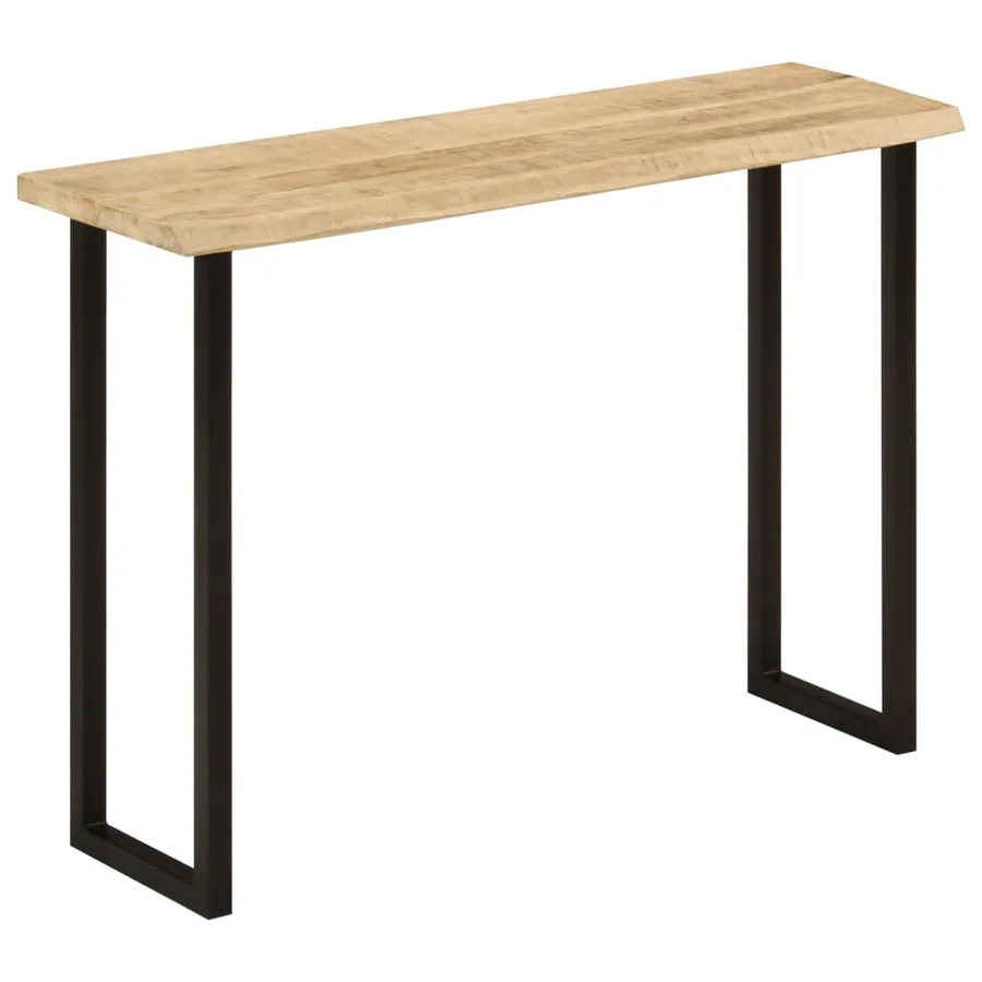 Table console à live edge 105x33x76 cm bois de manguier massif