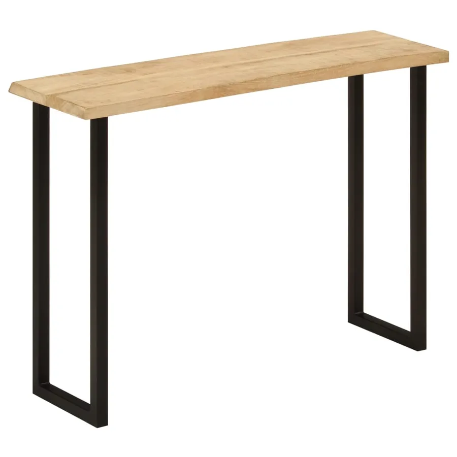 Table console à live edge 105x33x76 cm bois de manguier massif - 4