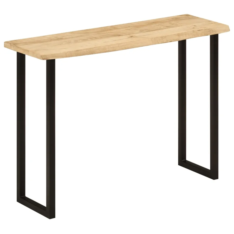 Table console à live edge 105x33x76 cm bois de manguier massif - 9