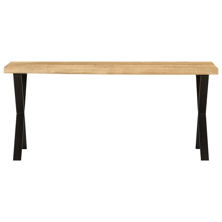 Banc avec bord vivant 105 cm bois de manguier massif - 2