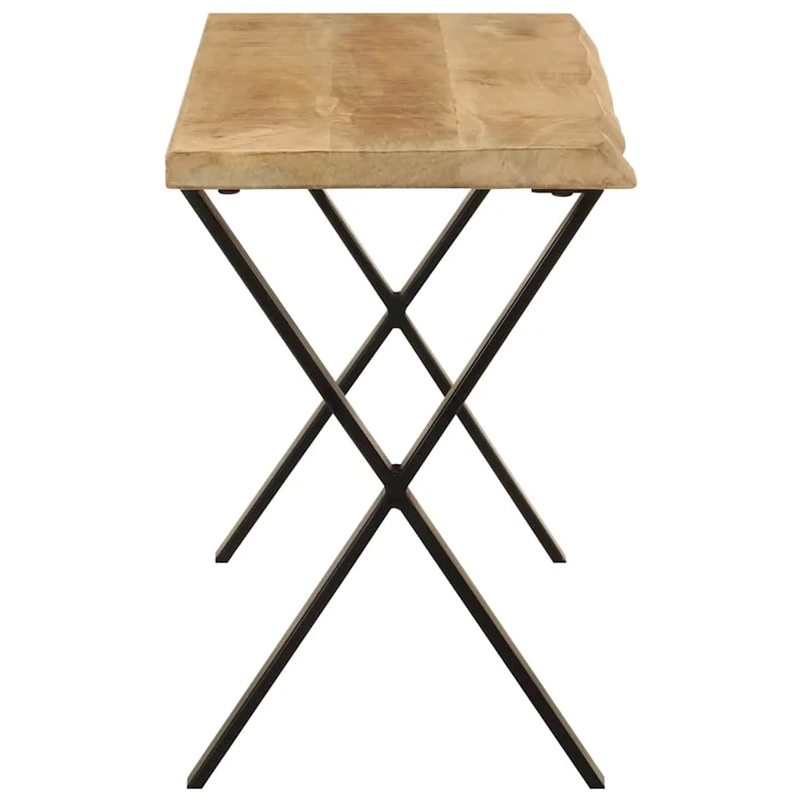 Banc avec bord vivant 105 cm bois de manguier massif - 3