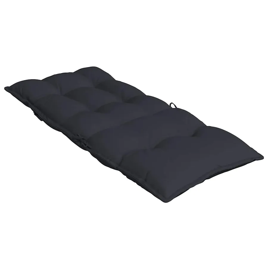 Coussins de chaise à dossier haut lot de 2 noir tissu oxford - 6
