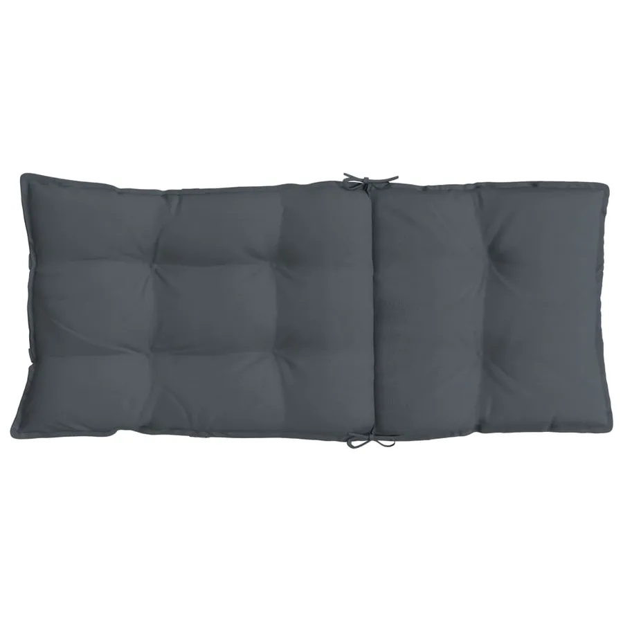 Coussins de chaise à dossier haut lot de 2 anthracite - 7