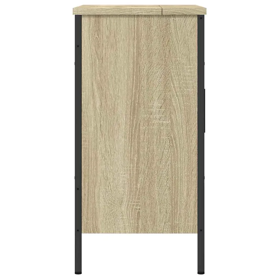 Armoire lavabo de salle de bain chêne sonoma 60x30x60 cm - 7