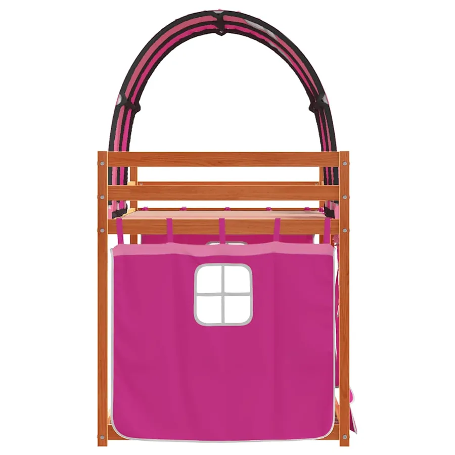 Lit superposé sans matelas 90x190 cm bois de pin massif - 6