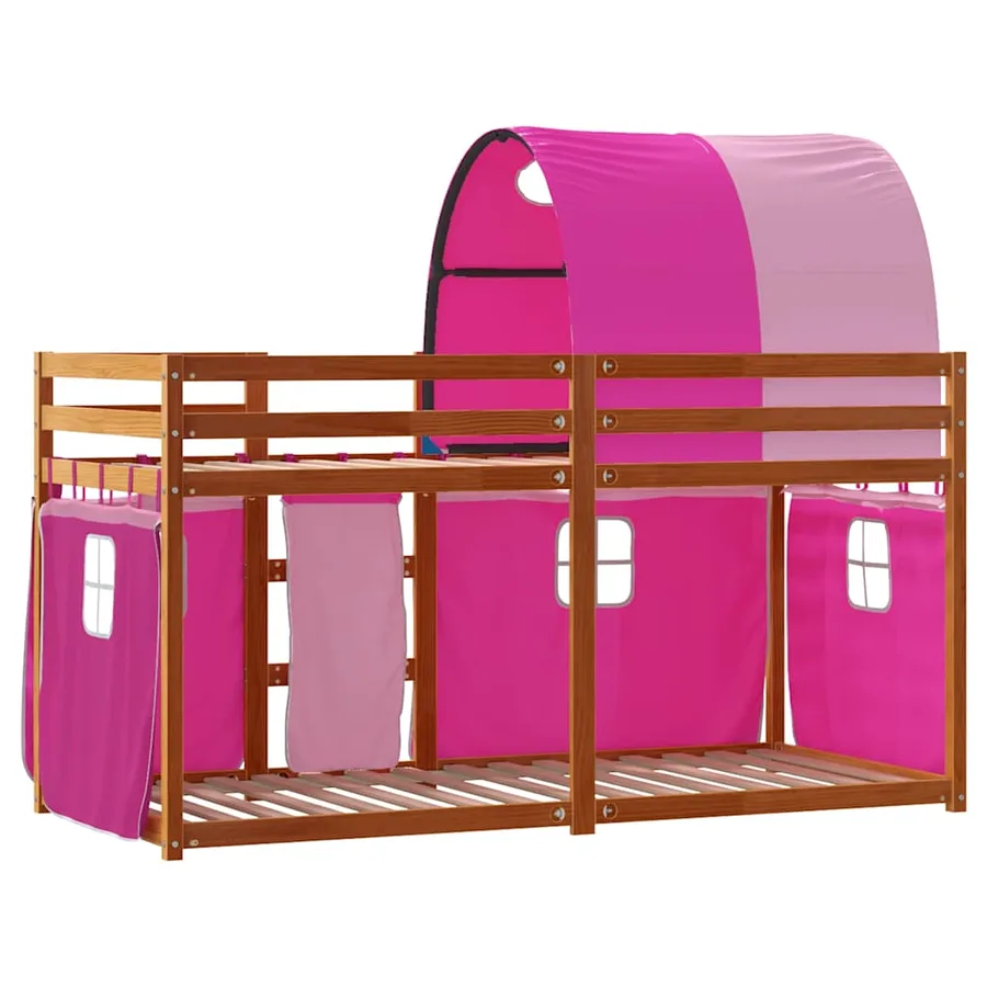 Lit superposé sans matelas 90x190 cm bois de pin massif - 7