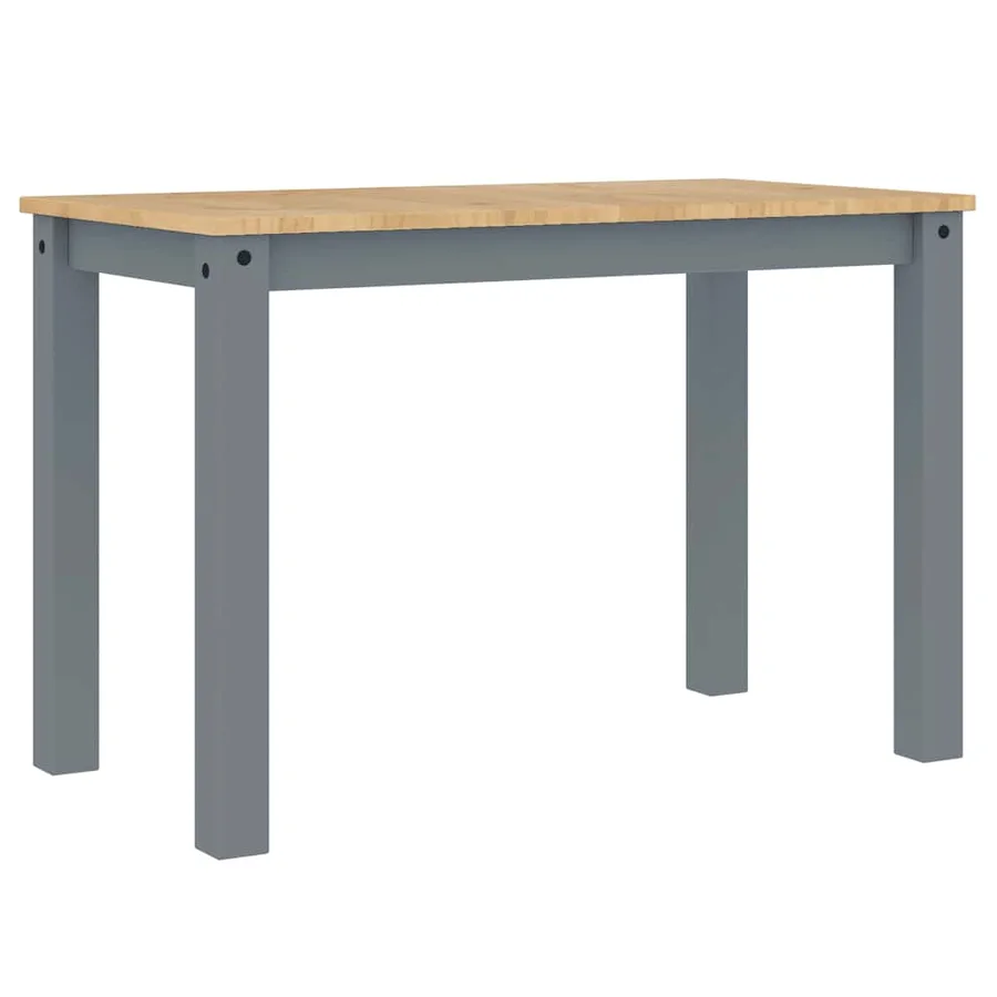 Table à manger PANAMA gris 112x60x75 cm bois massif de pin - 6