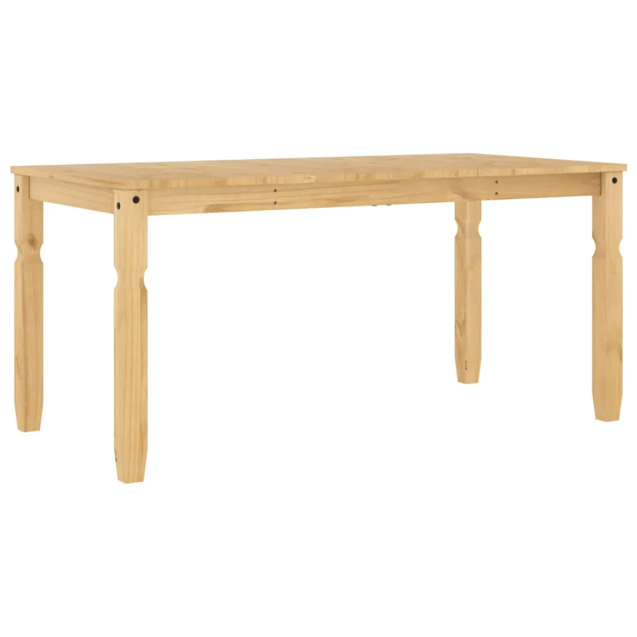 Table à manger Corona 160x80x75 cm bois massif de pin - 6