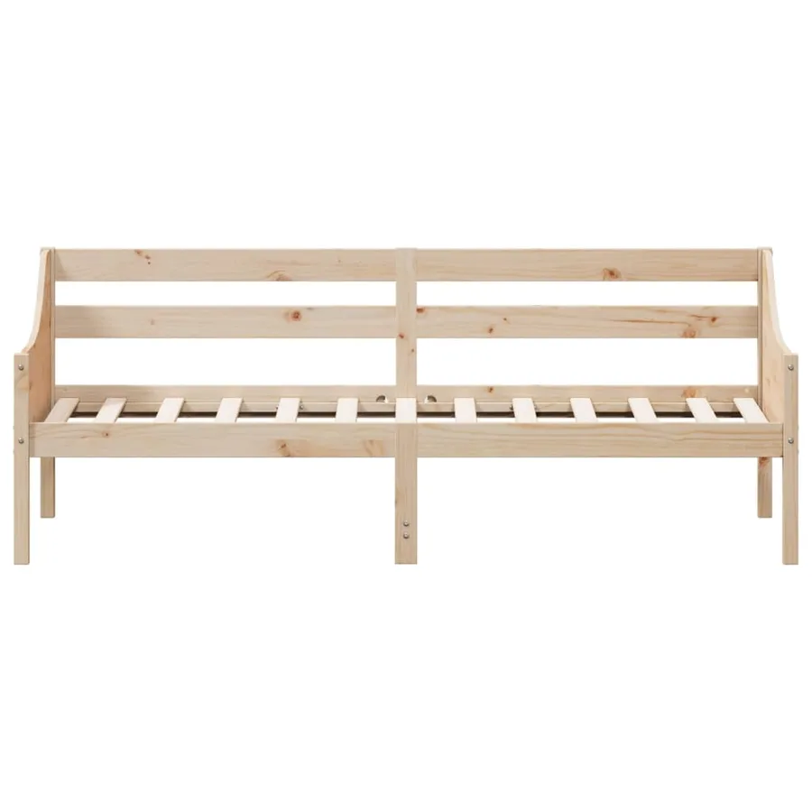 Lit de jour sans matelas 90x200 cm bois de pin massif - 4