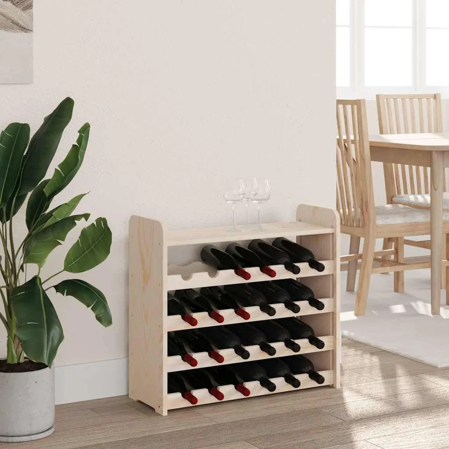 Casier à vin et panneau supérieur 67,5x25x60 cm bois pin massif - 3