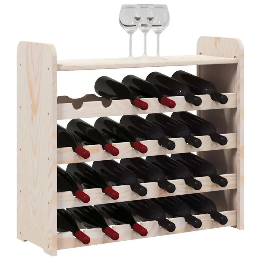 Casier à vin et panneau supérieur 67,5x25x60 cm bois pin massif - 4