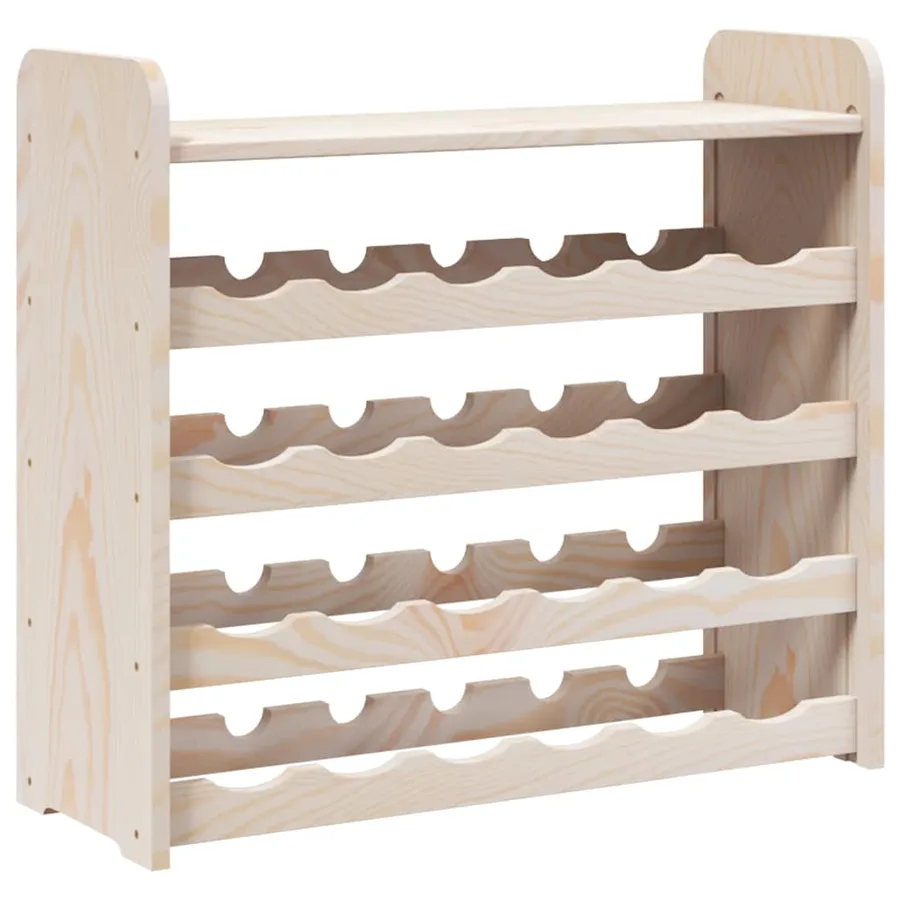 Casier à vin et panneau supérieur 67,5x25x60 cm bois pin massif - 7