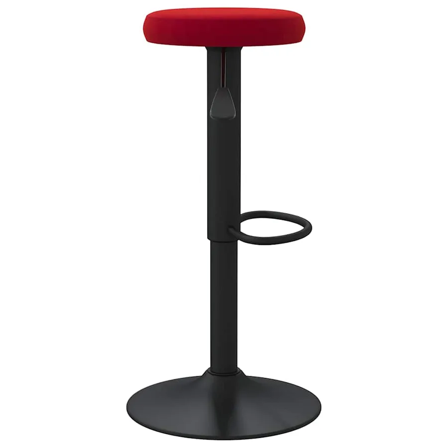 Tabourets de bar lot de 2 rouge bordeaux velours - 5