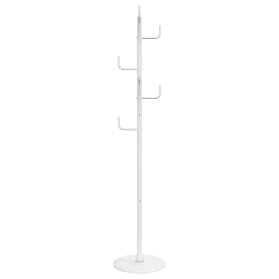 Porte-manteau blanc 183 cm fer enduit de poudre - 4