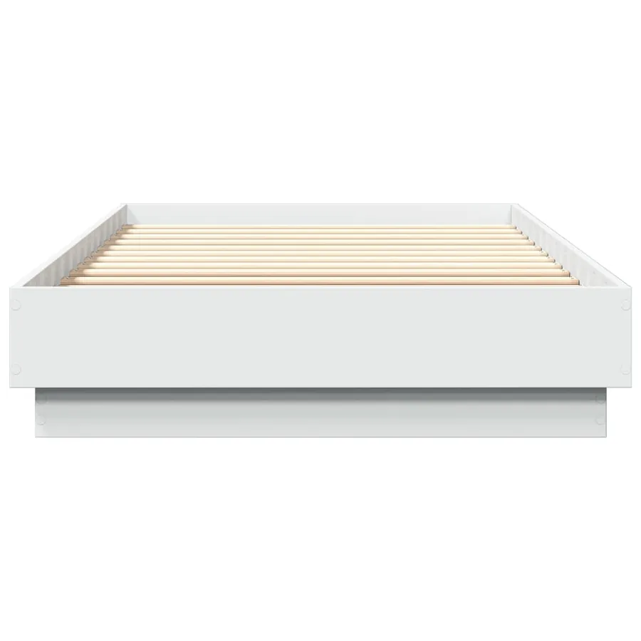 Cadre de lit sans matelas avec lumières LED blanc 100x200 cm - 6