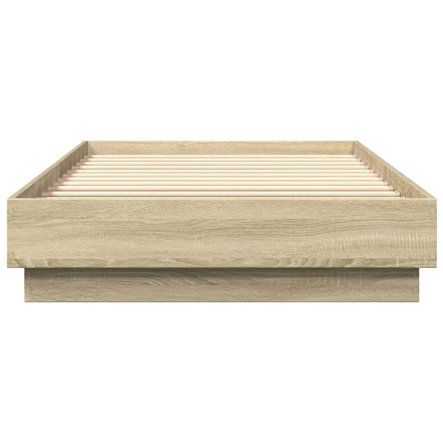 Cadre de lit sans matelas avec lumières LED 100x200 cm - 6