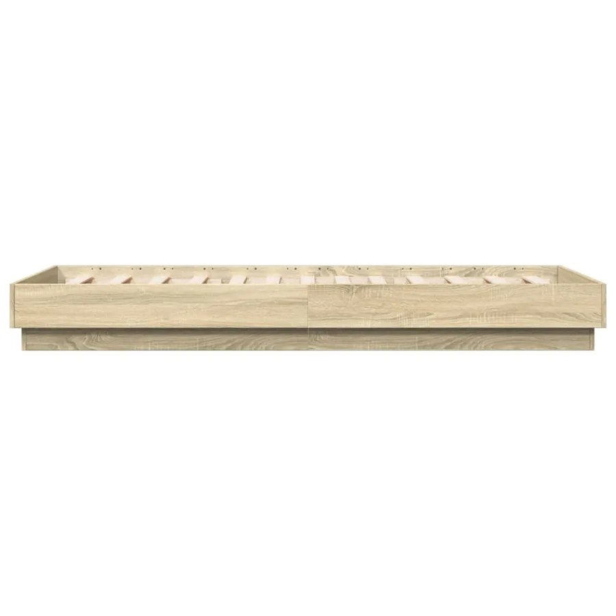 Cadre de lit sans matelas avec lumières LED 100x200 cm - 7