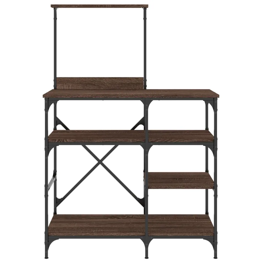 Support de boulanger chêne marron 90x40x132 cm - 4