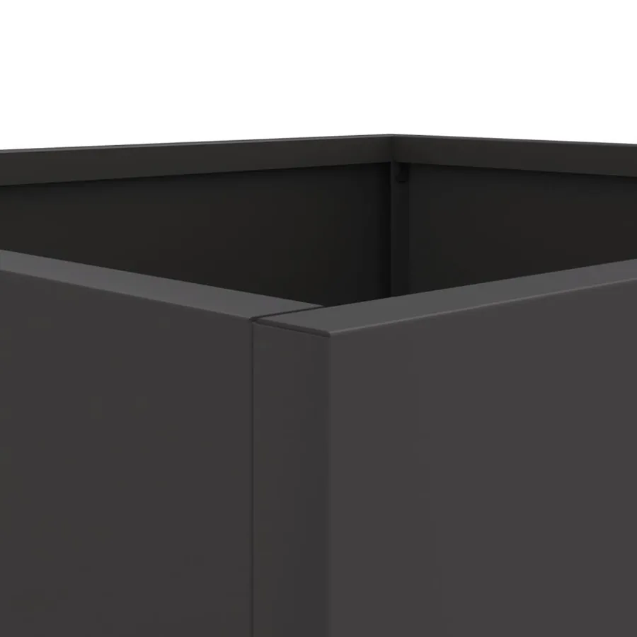 Jardinières 2 pcs noir 32x30x29 cm acier - 9