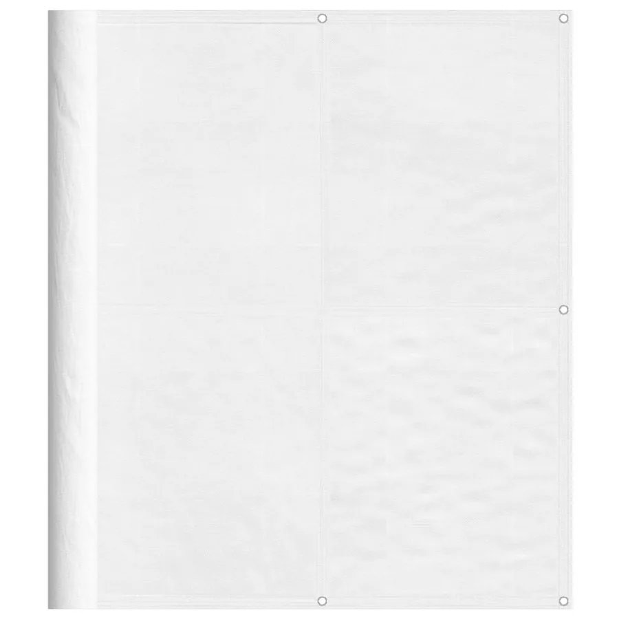 Écran de balcon blanc 120x800 cm 100% polyester oxford - 2