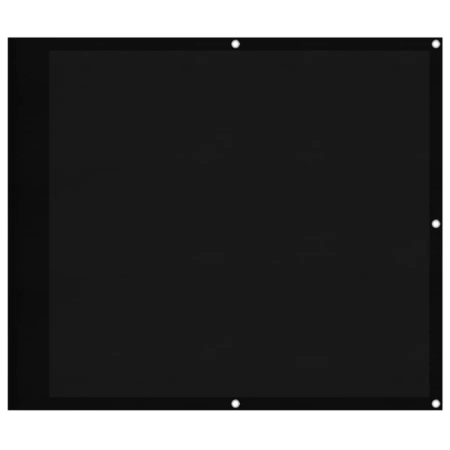 Écran de balcon noir 90x700 cm 100% polyester oxford - 2