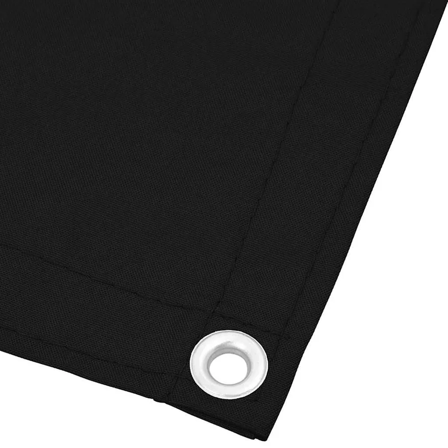 Écran de balcon noir 90x700 cm 100% polyester oxford - 4