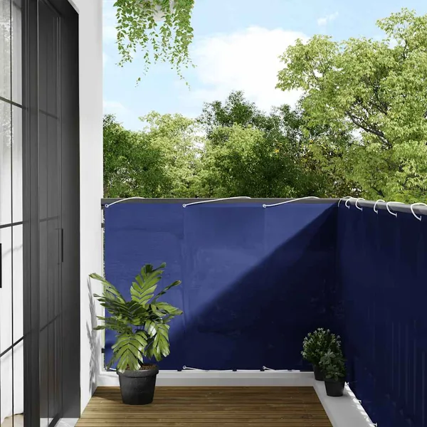 Écran de balcon bleu 120x1000 cm 100% polyester oxford
