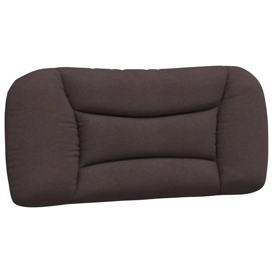 Lit avec matelas Hvar marron foncé 90x190 cm tissu - 5