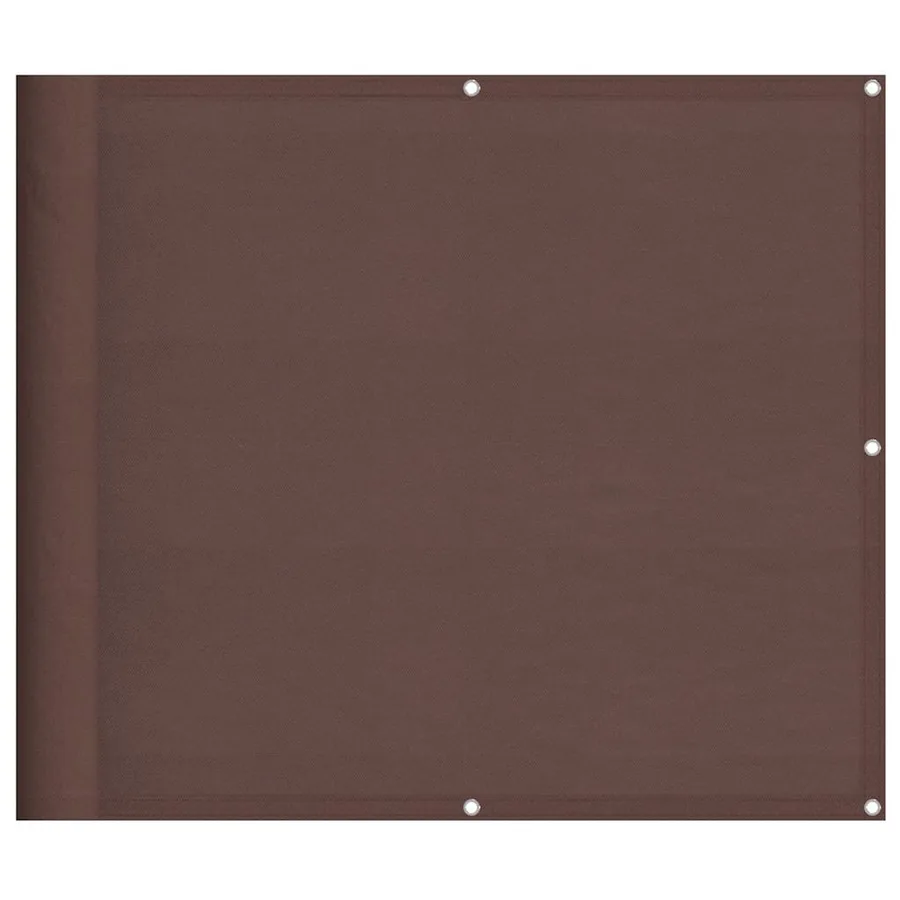 Écran de balcon marron 90x700 cm 100% polyester oxford - 2