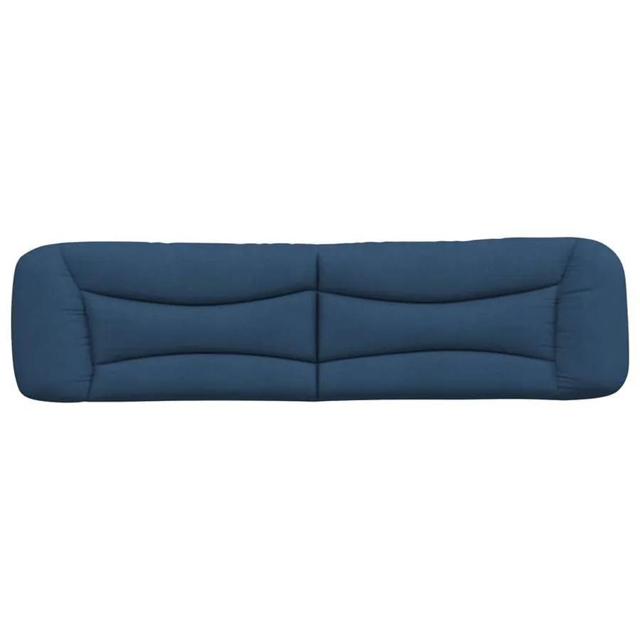 Coussin de tête de lit Hvar bleu 200 cm tissu - 5