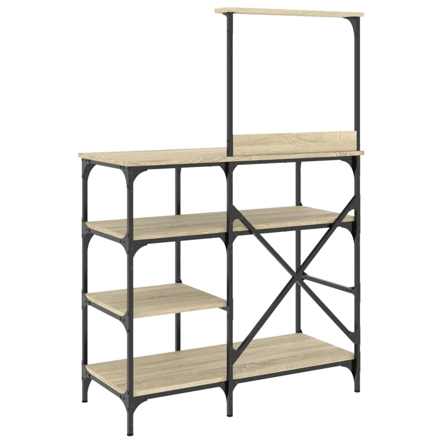 Support de boulanger chêne sonoma 90x40x132 cm - 6