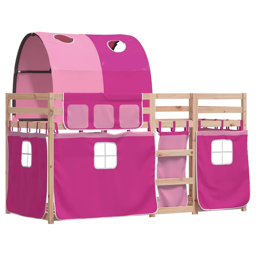 Lit superposé sans matelas 90x200 cm bois de pin massif - 3