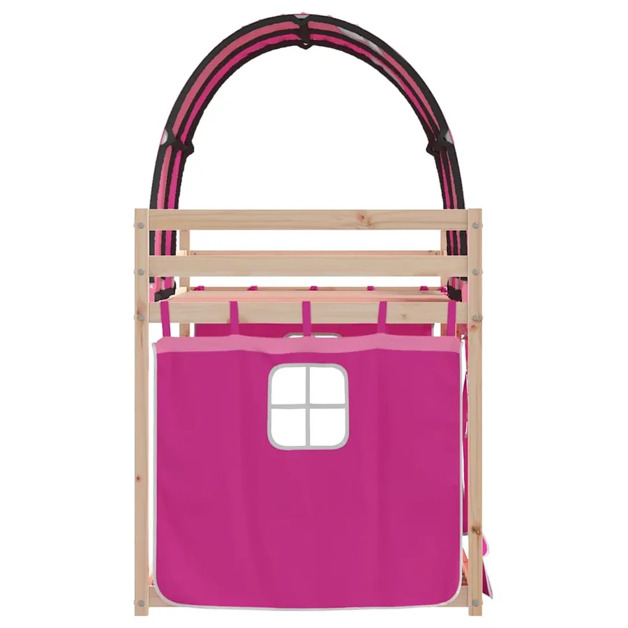 Lit superposé sans matelas 90x200 cm bois de pin massif - 6
