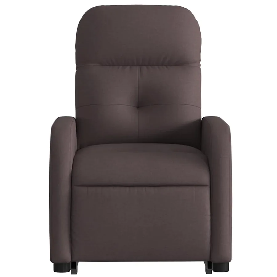 Fauteuil inclinable marron foncé tissu - 9