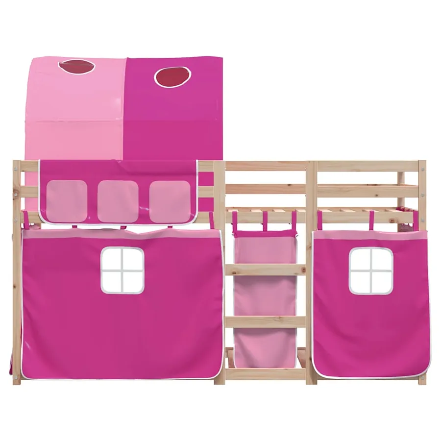 Lit superposé sans matelas 90x190 cm bois de pin massif - 5