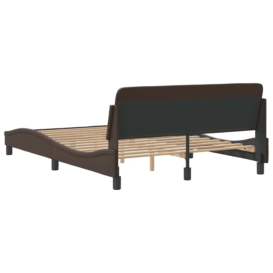 Cadre de lit Dover marron 120x200 cm similicuir - 6
