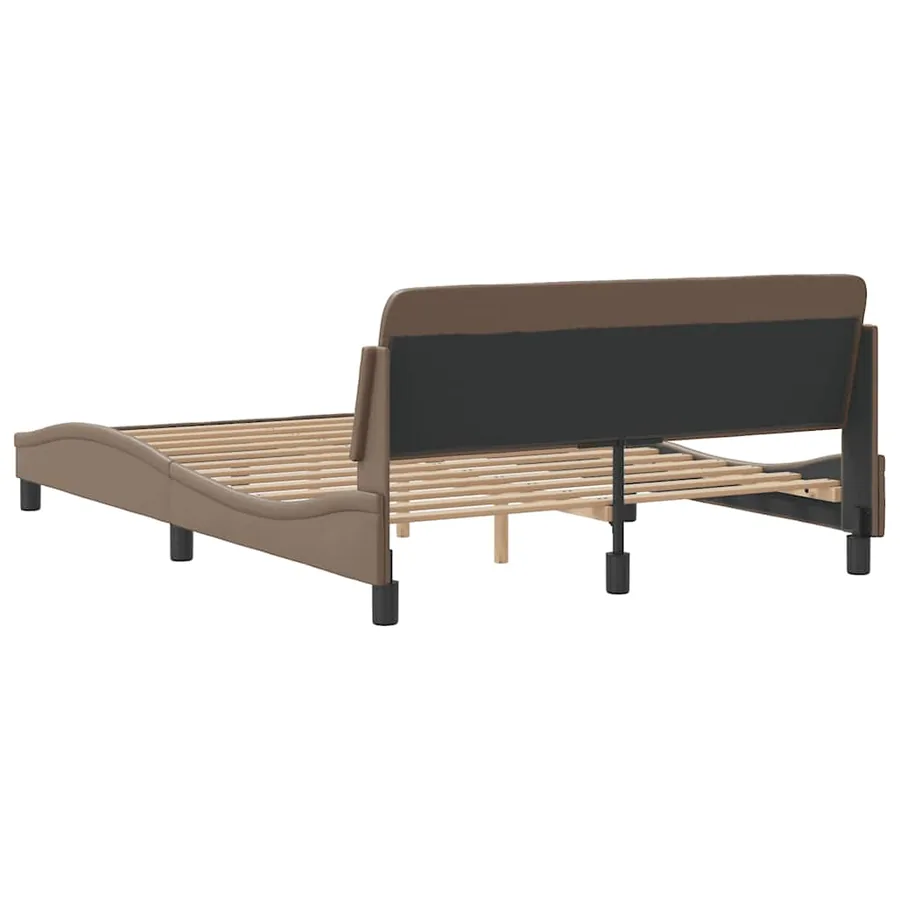 Cadre de lit Dover cappuccino 120x200 cm similicuir - 5