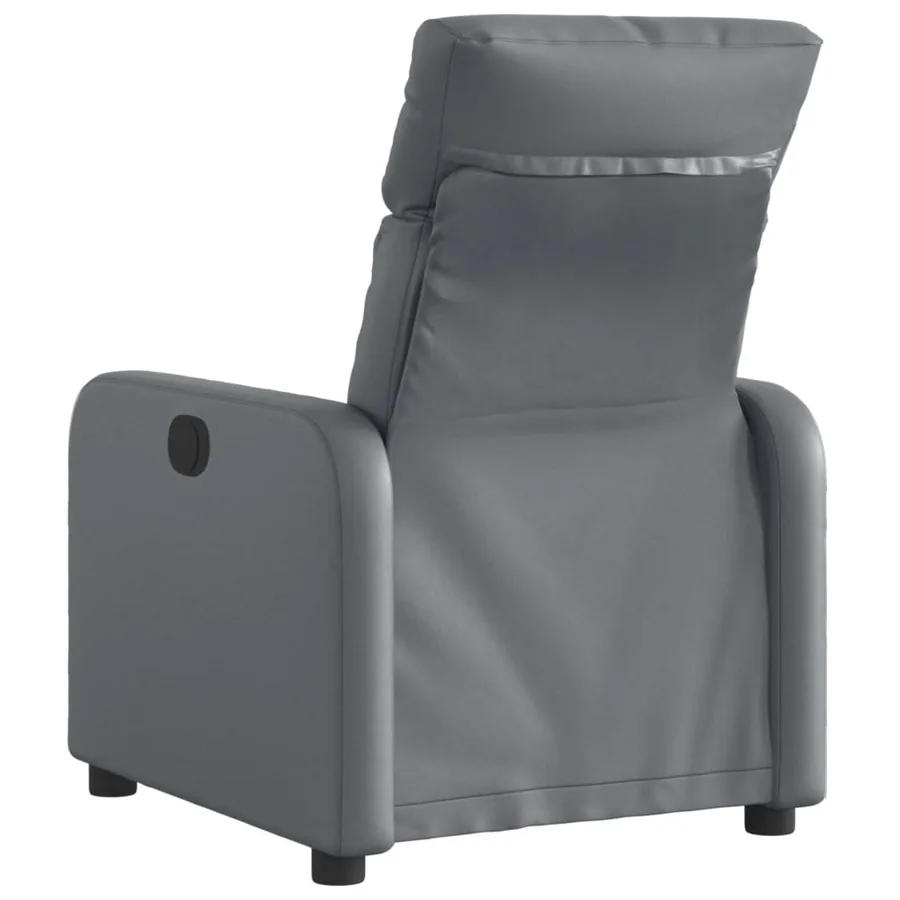 Fauteuil inclinable électrique Gris Similicuir - 5