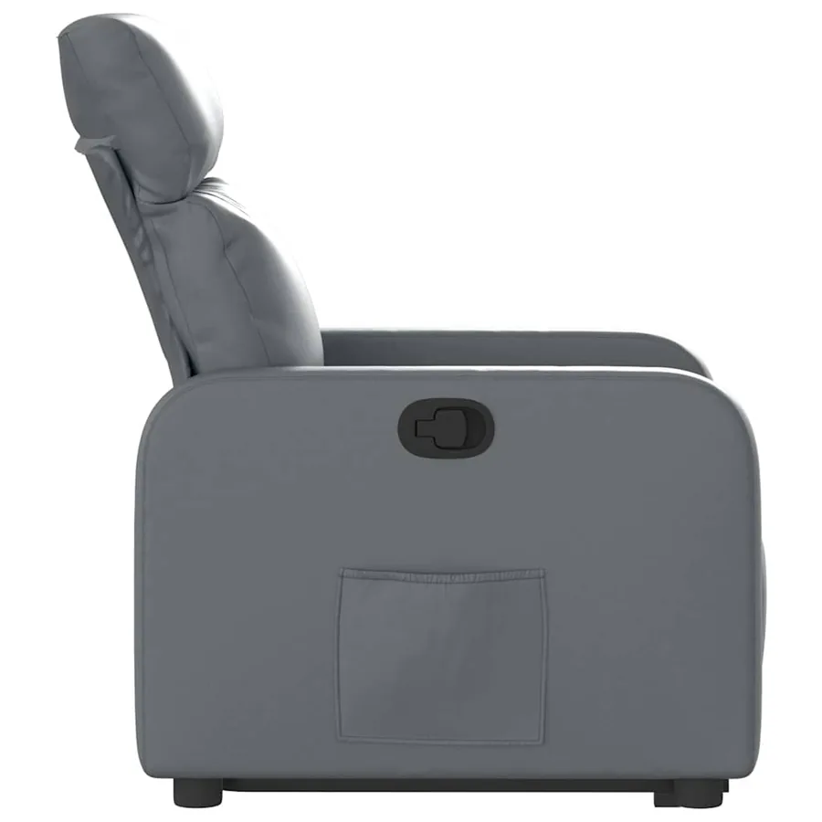 Fauteuil inclinable Gris Similicuir - 10