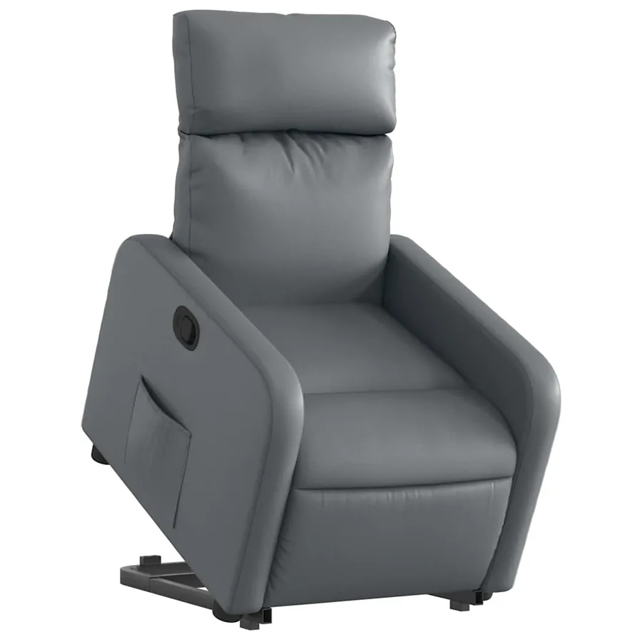Fauteuil inclinable Gris Similicuir - 3