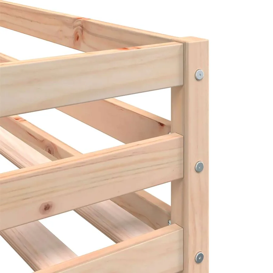 Lit superposé sans matelas 90x190 cm bois de pin massif - 10