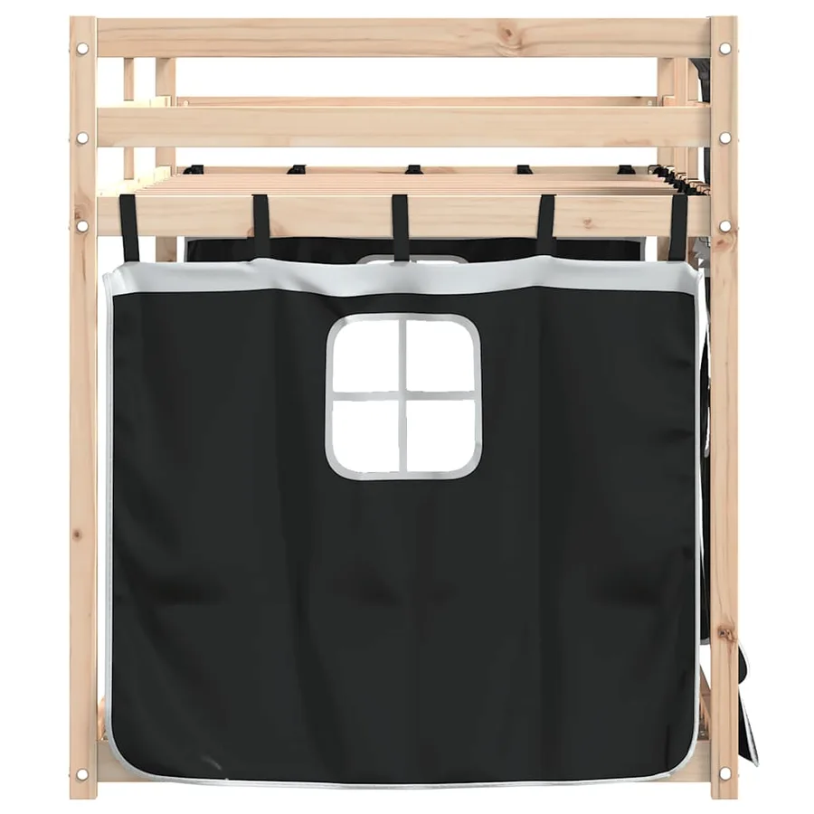 Lit superposé sans matelas 90x190 cm bois de pin massif - 5