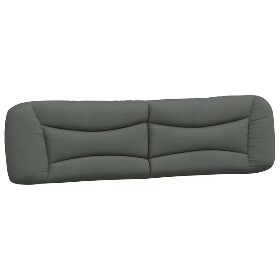 Coussin de tête de lit Hvar gris foncé 200 cm tissu - 2