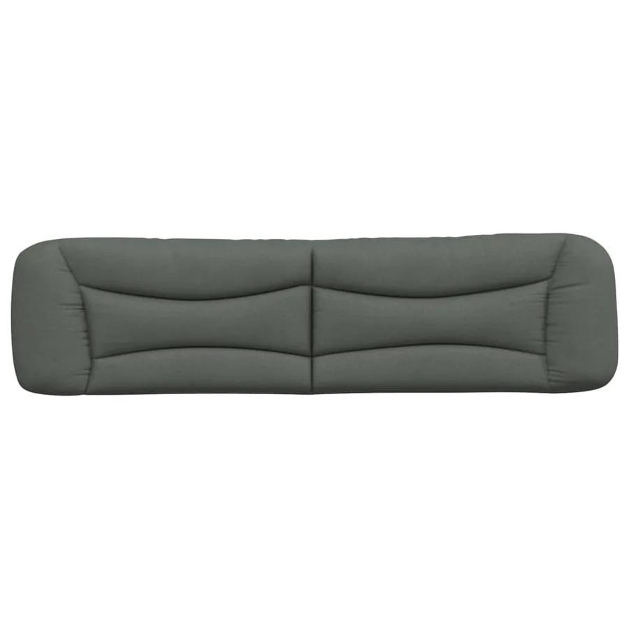 Coussin de tête de lit Hvar gris foncé 200 cm tissu - 5