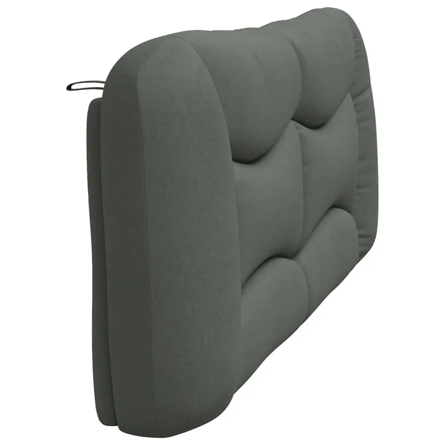 Coussin de tête de lit Hvar gris foncé 200 cm tissu - 6