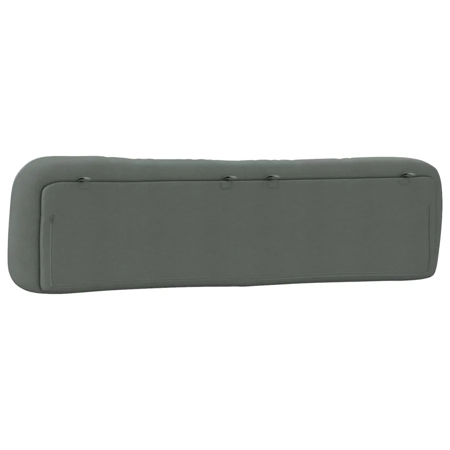 Coussin de tête de lit Hvar gris foncé 200 cm tissu - 7