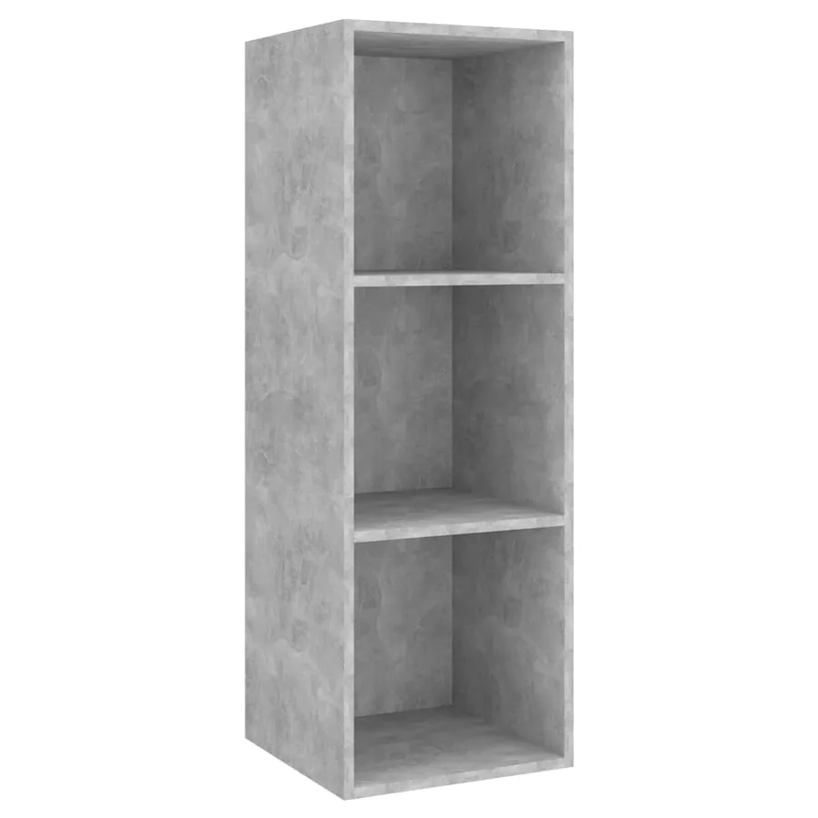 Ensemble de meuble TV 3 pcs Gris béton Bois d'ingénierie - 5