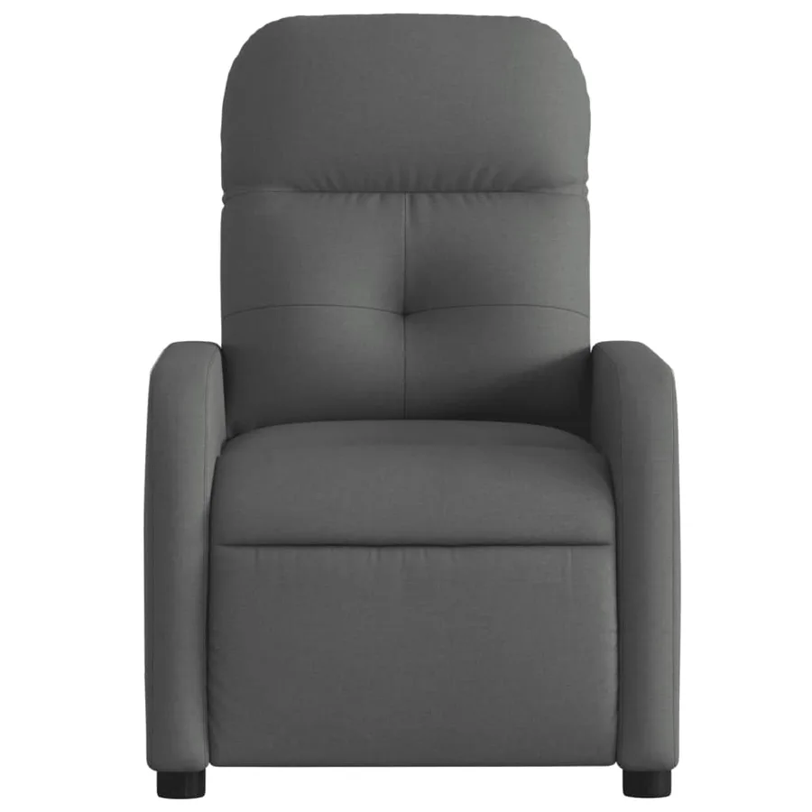 Fauteuil inclinable Gris foncé Tissu - 6