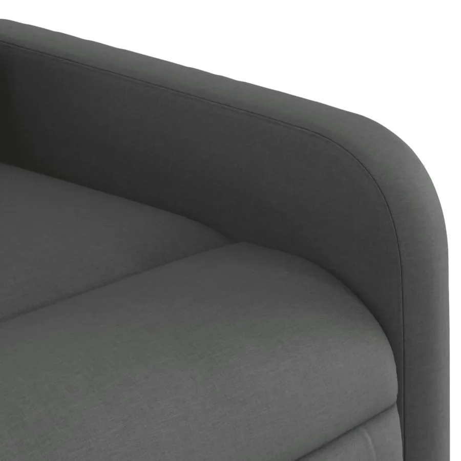 Fauteuil inclinable Gris foncé Tissu - 8